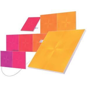 Nanoleaf ナノリーフ Canvas キャンバス スターターパック 9枚入り RGBCWマルチカラー スマートライト ゲーミングライトパネル タッチ操作 Wi-Fi HomeKit Alexa - 画像 (4)
