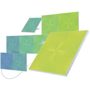 Nanoleaf ナノリーフ Canvas キャンバス スターターパック 9枚入り RGBCWマルチカラー スマートライト ゲーミングライトパネル タッチ操作 Wi-Fi HomeKit Alexa - 画像 (2)