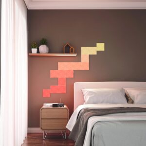 Nanoleaf ナノリーフ Canvas キャンバス スターターパック 9枚入り RGBCWマルチカラー スマートライト ゲーミングライトパネル タッチ操作 Wi-Fi HomeKit Alexa - 画像 (6)
