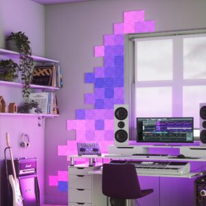 Nanoleaf ナノリーフ Canvas キャンバス スターターパック 9枚入り RGBCWマルチカラー スマートライト ゲーミングライトパネル タッチ操作 Wi-Fi HomeKit Alexa - 画像 (5)