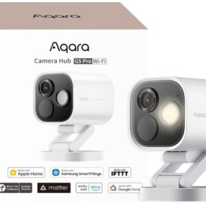 Aqara アカラ 防犯カメラ G5 Pro Wi-Fi 屋外屋内兼用 フルカラーナイトビジョン 監視カメラ Matter ハブ 超広角 AI検知 セキュリティ IP65 防水防塵 耐候性 - White