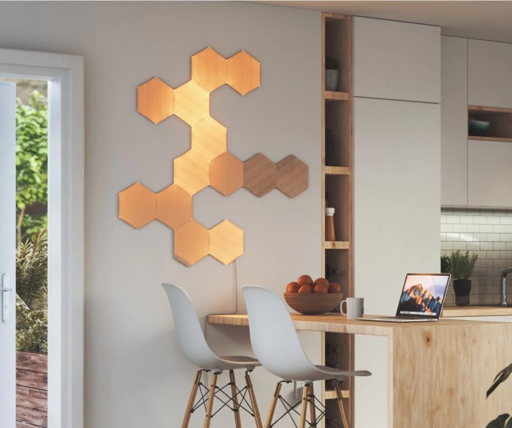 Nanoleaf Elements 7枚スターターパック｜木目調LEDパネル