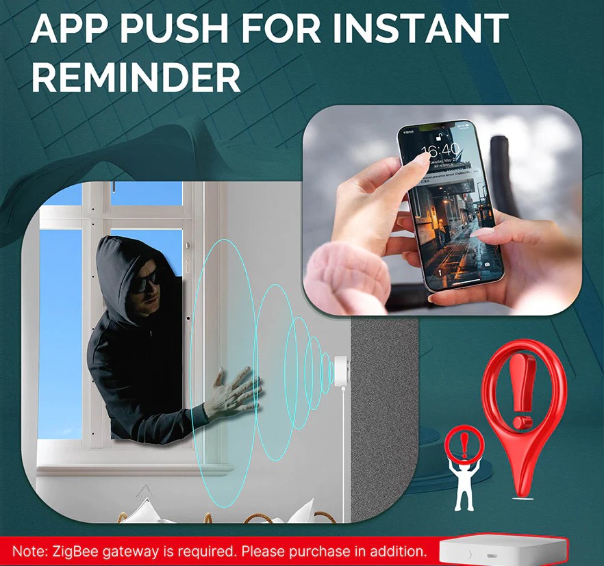 MOES 人感センサーZigBee 24GHzミリ波レーダー搭載 人感検知 スマートホーム対応 磁気マウント式 Alexa Google Home Smart Life - 画像 (5)