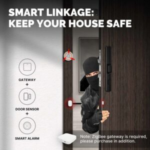 MOES Tuya（トゥーヤ）開閉センサー ZigBee ワイヤレス開閉検知 スマートホーム Alexa Google Home Smart Life CR2032電池式 - 画像 (8)