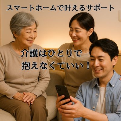 介護はもうひとりで抱え込まない！スマートホームで叶える見守りサポート