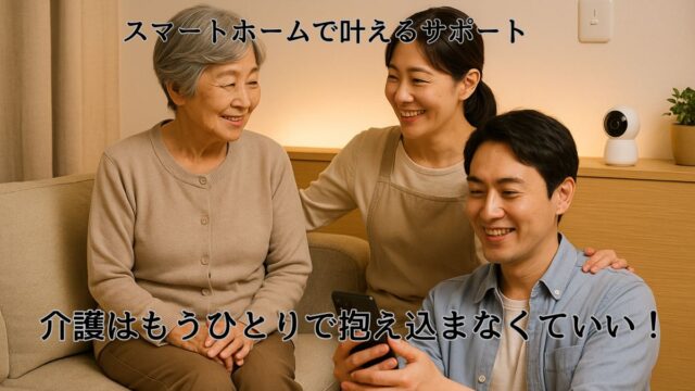 介護はもうひとりで抱え込まない！スマートホームで叶える見守りサポート