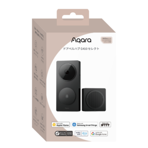 Aqara アカラ ドアベルハブ G410  スマートドアベルカメラ ハブ G4 インターホン連動 2K高画質 双方向通話 AI顔認識 HomeKit対応 防水防塵