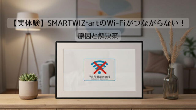 【実体験】SMARTWIZ⁺artのWi-Fiがつながらない！原因は設定の順番だった