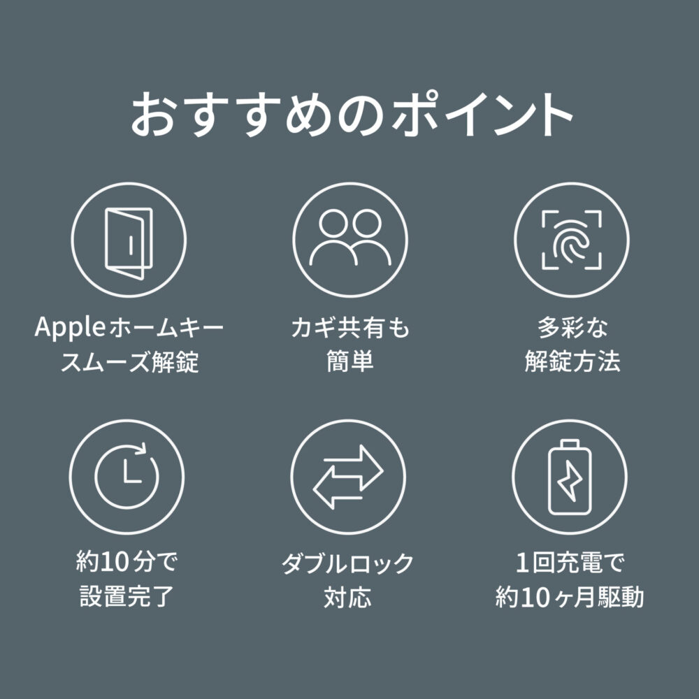 Aqara スマートロック J200 スダンダードセット 後付け スマートキー 指紋認証 Appleホームキー対応 Matter対応 工事不要 賃貸 玄関ドア オートロック