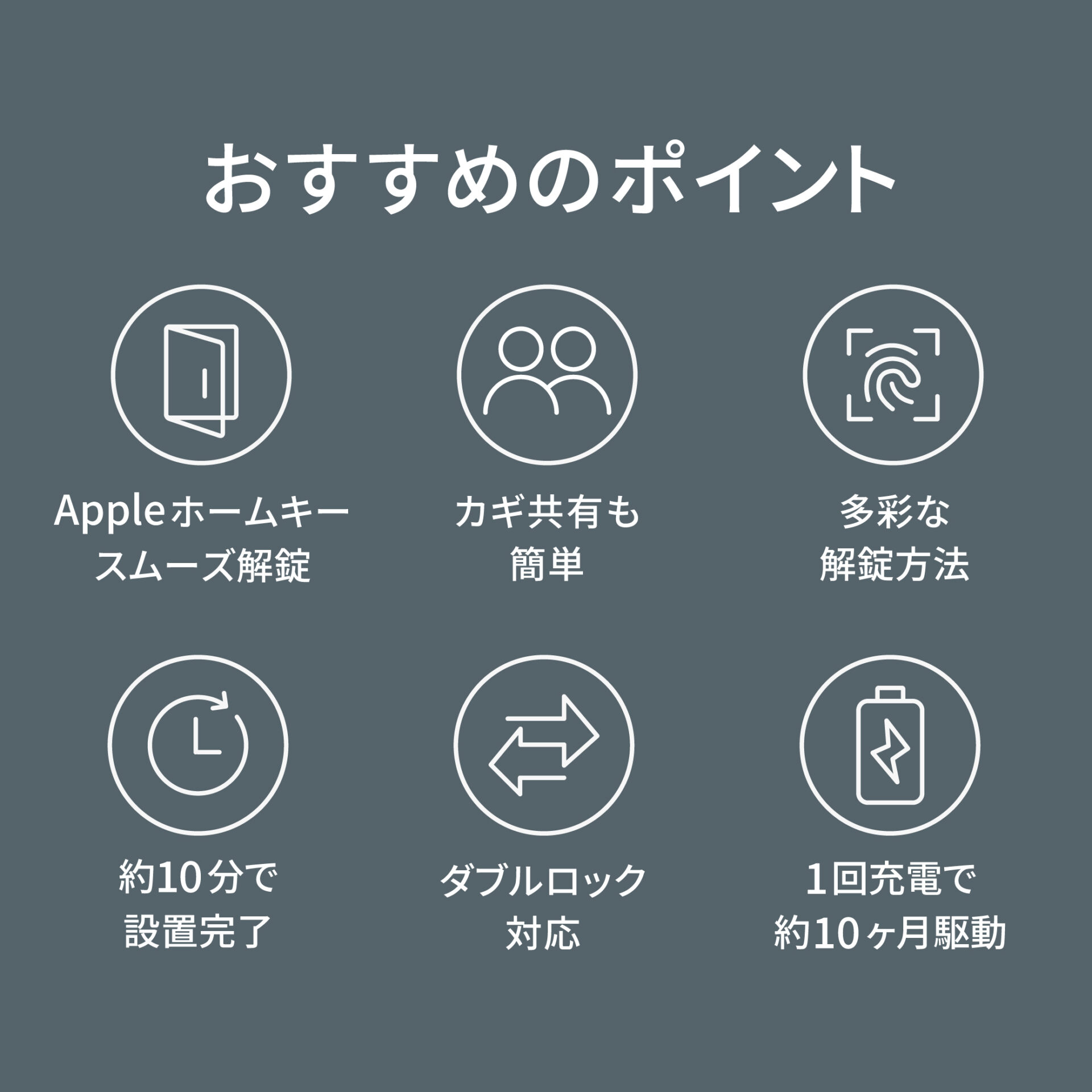 Aqara スマートロック J200 スダンダードセット 後付け スマートキー 指紋認証 Appleホームキー対応 Matter対応 工事不要 賃貸 玄関ドア オートロック - 画像 (9)