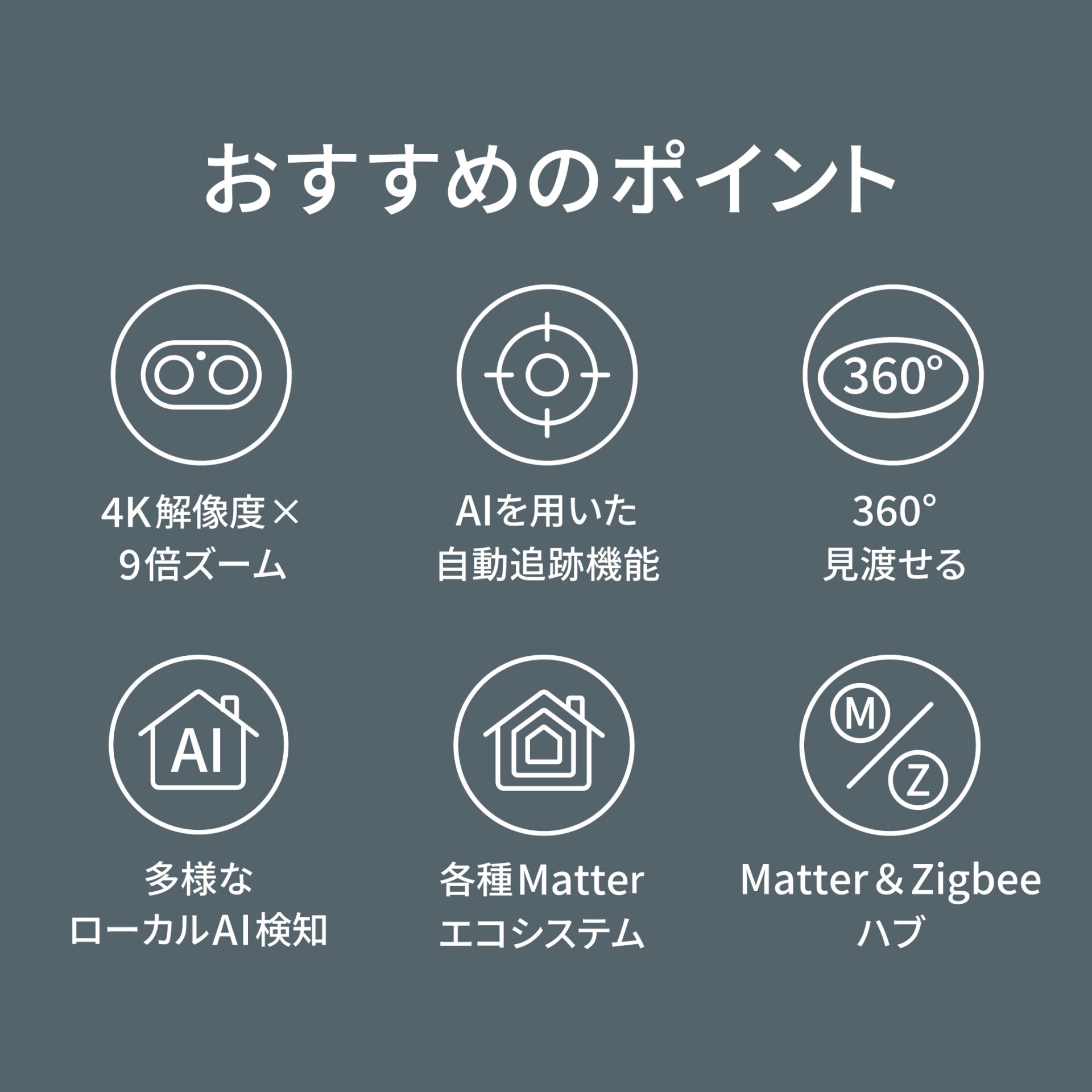 Aqara カメラハブ G350 4K見守りカメラ ペット防犯カメラ Matter対応 AI自動追尾 Wi-Fi 室内用 双方向通話 ナイトビジョン HomeKit Alexa Google Home対応 - 画像 (7)